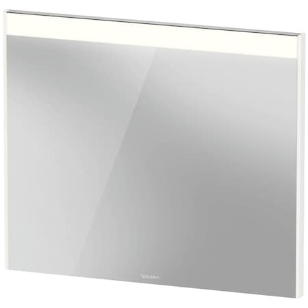 Duravit Brioso Mirror, 32 1/4 X1 3/8 X27 1/2  White High Gloss, Light Field, Square, Switch & External,  BR7022022226000